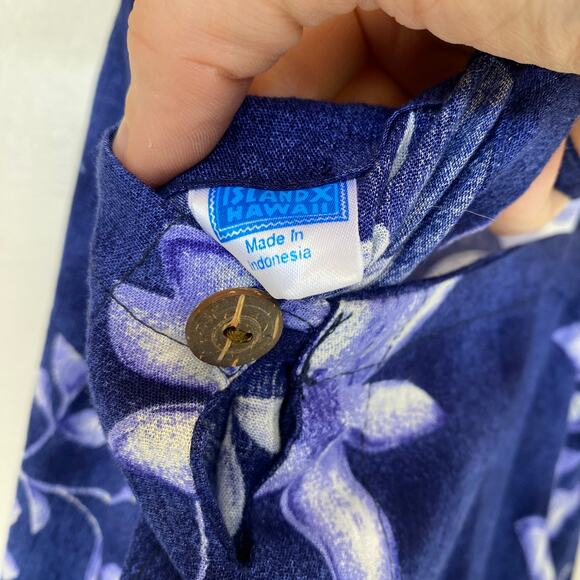 Islandx Hawaii Mini Floral Summer Dress Spaghetti Strap Blue Beach - Picture 6 of 6